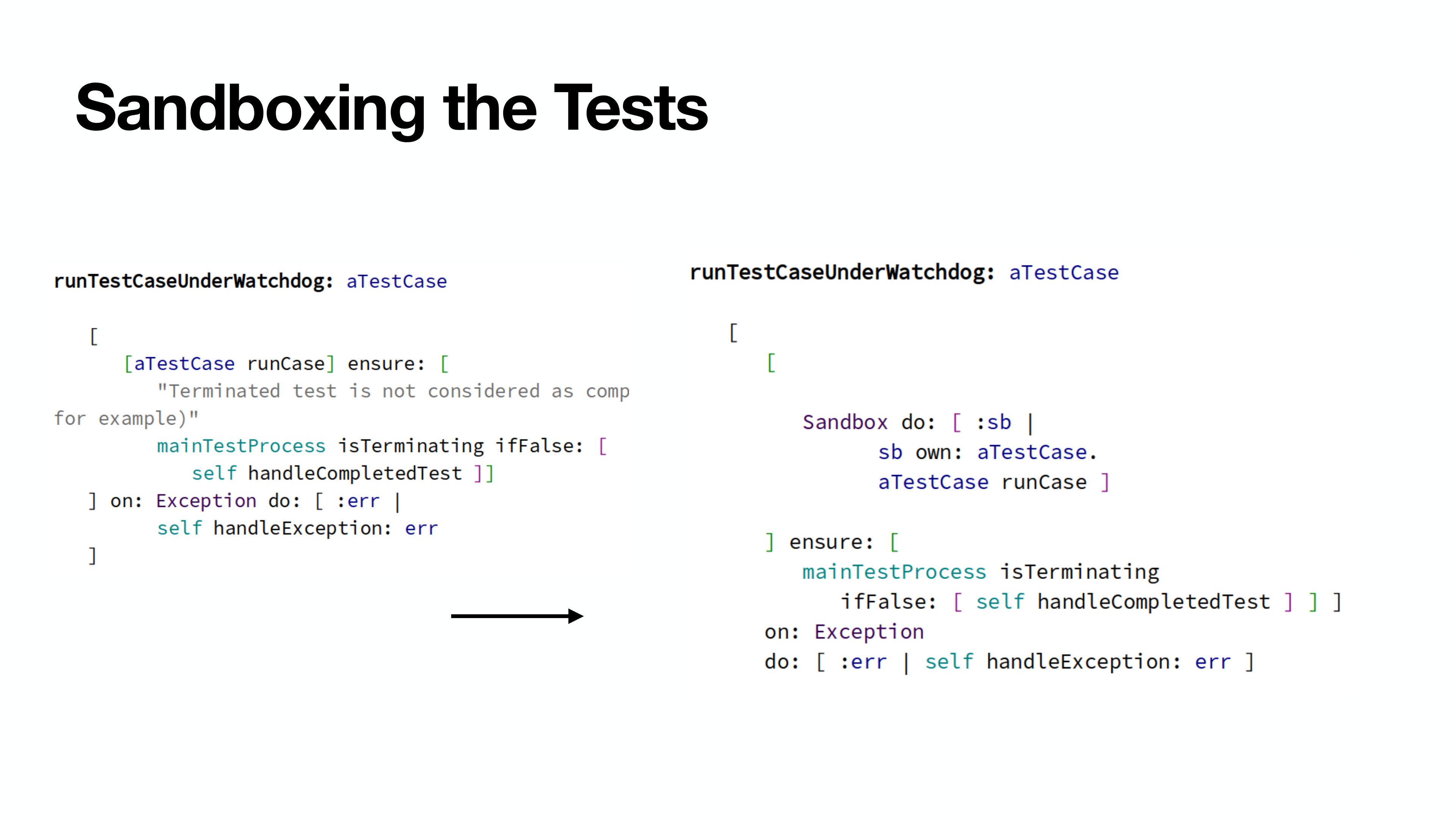 SUnit patching